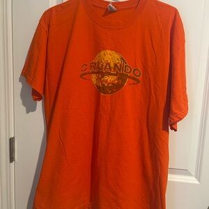 Jerzees Mens XL Orlando Orange Crewneck Tee 22 P2P 29 S2H
